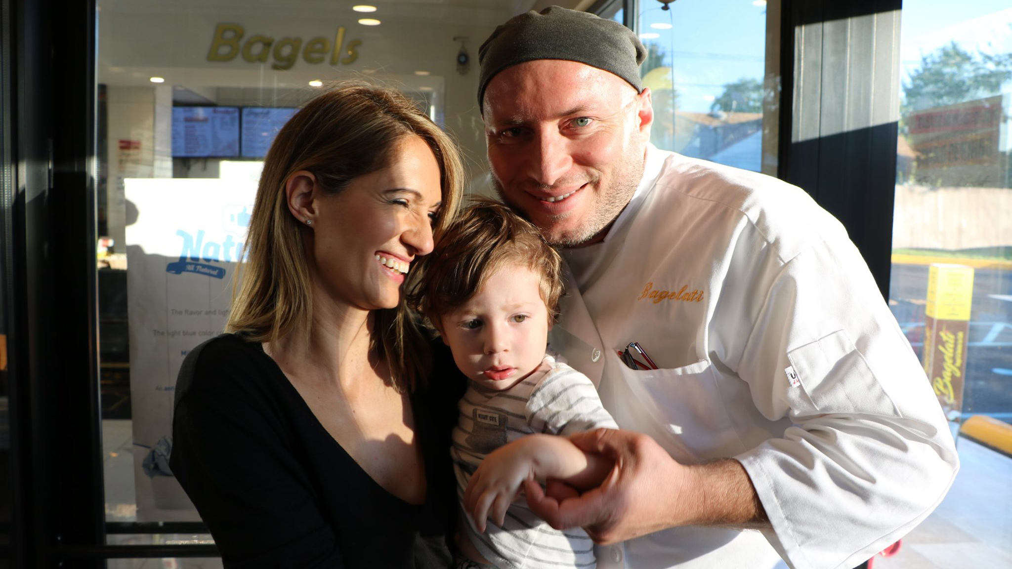 The Kahya family in front of Bagelati